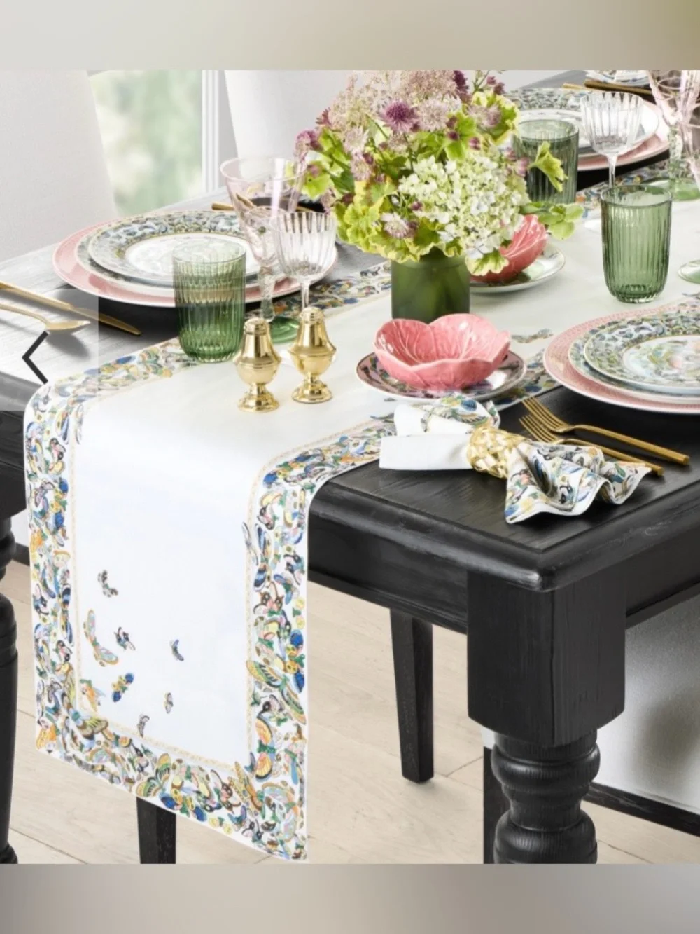 Williams Sonoma Papillon Table Runner